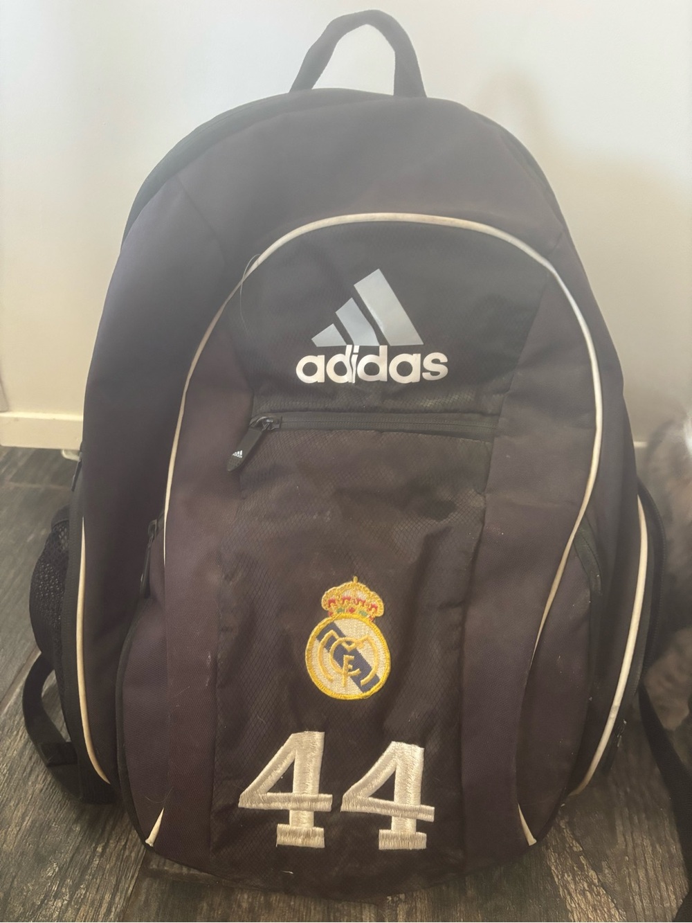 Adidas Black Backpack with Real Madrid Crest